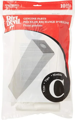 Vista 2 de Dirt Devil 3700148001 - Bolsas de vacío de lujo tipo C (paquete de 10)