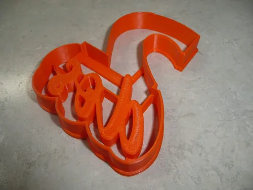Vista 5 de NUMERO DOS 2 DOS CON PALABRA CORTADOR DE GALLETAS 3D IMPRESIDO EN USA PR4122