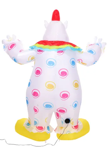 Vista 4 de Decoración Inflable Fatso Killer Klowns from Outer Space 6.5 Pies Multicolor