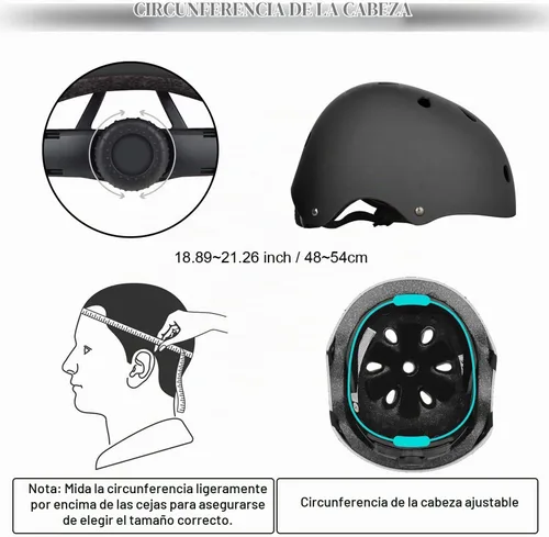Vista 4 de WayEee Juego de casco de bicicleta para niños, rodilleras, equipo de protección ajustable, 3-14 años