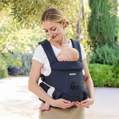 Vista 10 de bonoch EaseFit - Portabebés para recién nacidos a niños pequeños – Perilla de ajuste para la cadera del bebé, correa ergonómica de algodón