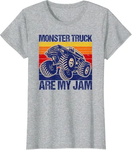 Vista 31 de Monster Truck Are My Jam For Monster Truck Lovers - Camiseta para hombres y niños, Blanco