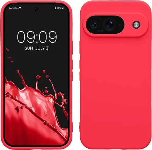 Vista 256 de kwmobile Funda compatible con Google Pixel 9 - Funda protectora delgada de TPU para teléfono - Acabado mate suave - Piedra antigua
