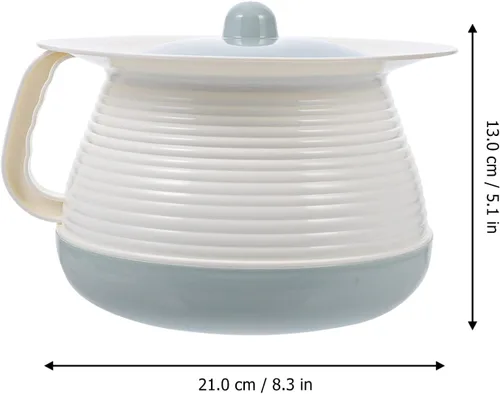 Vista 6 de SOLUSTRE Asientos de inodoro para entrenamiento para orinales, ollas de cámara, con tapa, botella de orinal, orinales, orinales, de plástico
