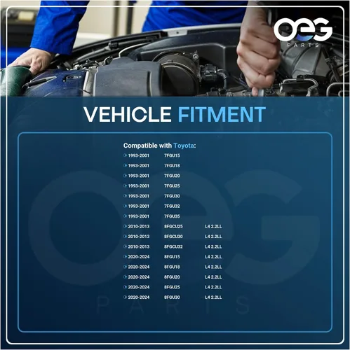 Vista 4 de OEG Parts Nuevo alternador compatible con Toyota Lift Truck 7FGU15 7FGU18 20 25 30 32 35 4Y 5K 1993-2001 27060-78156, 025191, A8851, 2706078158