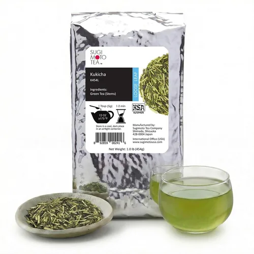Vista 15 de SUGIMOTO Té japonés Genmaicha con hoja suelta Matcha 3.5 oz 100% Hecho en Japón, Shizuoka, Té Verde Sencha con Arroz Asado y Matcha, 3.5 oz
