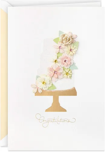 Vista 7 de Tarjeta de boda Hallmark Signature, tarjeta de despedida de soltera, tarjeta de compromiso (Champagne)