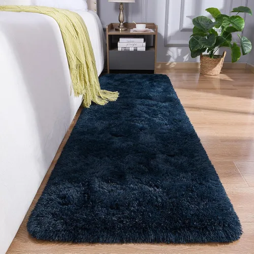 Vista 28 de DETUM Alfombra pequeña de 2 x 3 pies para dormitorio, Kicthen entrada, pasillo, lavable, antideslizante, color borgoña, alfombras de felpa
