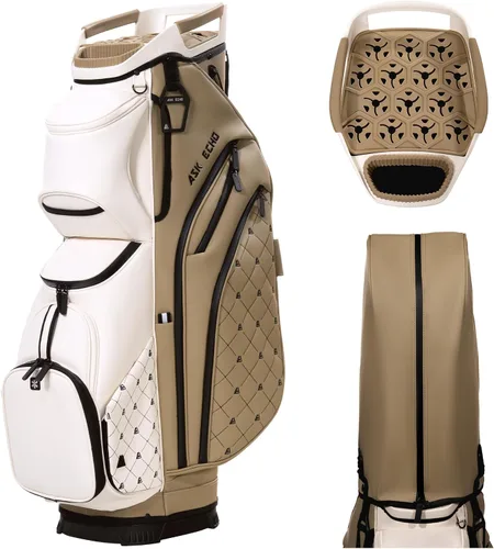 Vista 11 de ASK ECHO Bolsa de Carrito de Golf Silenciosa con Divisores de Longitud Completa de 15 Compartimentos SLC-130LE Crafted with elegant