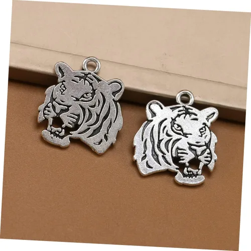 Vista 5 de EXCEART Juego de 30 llaveros de acero inoxidable para regalo, aretes retro, para oficina en casa, regalo de negocios, llavero de animal, colgante