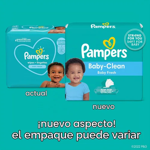 Vista 4 de Pampers Toallitas para bebés Complete Clean Baby Fresh Scent 9X 80 Pop-Top - 720 Count