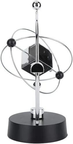 Vista 7 de Bolas de equilibrio de Newton, oscilación magnética cinética orbital decoración de escritorio Newton Pendulum