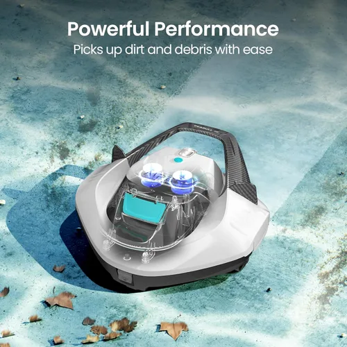 Vista 2 de AIPER Seagull SE 2025 Cordless Robotic Pool Vacuum with 1200GPH Strong Suction, Lasts 90 Mins Runtime, LED Indicator,Pool Vacuum for Above-Ground