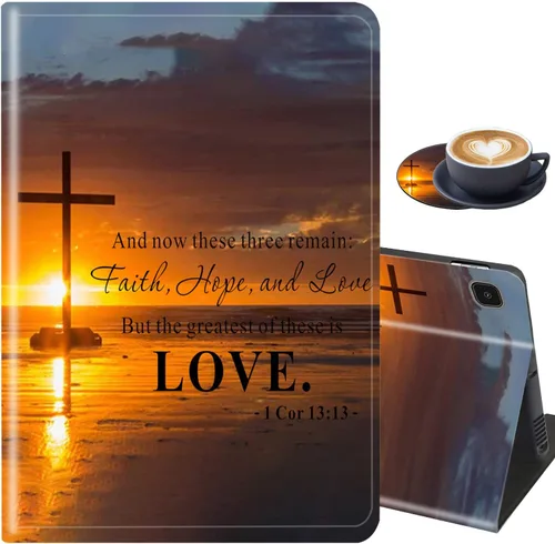 Vista 10 de Funda y posavasos para Samsung Galaxy Tab A7 Lite 2021, soporte ajustable a prueba de golpes para Samsung Tab A7 Lite de 8.7 pulgadas