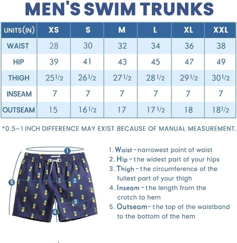 Vista 6 de maamgic Traje de baño para hombre de corte ajustado de 7 pulgadas, de secado rápido, con forro de malla