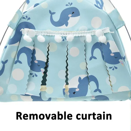 Vista 7 de Refugio de erizo de conejillo de indias, cabaña de refugio impermeable para animales pequeños, tienda de campaña colgante para cama, saco