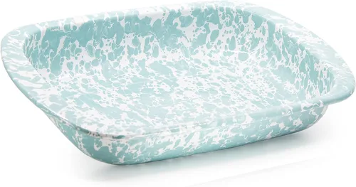 Vista 10 de Golden Rabbit Enamelware - Molde para hornear, 3 cuartos de galón, Black Swirl