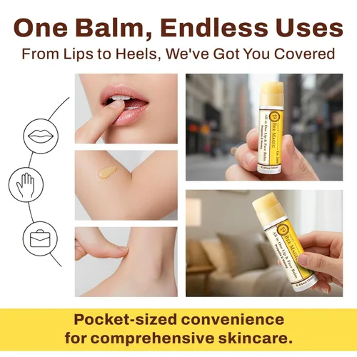 Vista 4 de Bálsamo labial de cera de abeja orgánica, lápiz labial natural para labios secos, varita hidratante de miel y propóleo, bálsamo labial sin petróleo