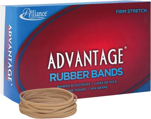 Vista 2 de Alliance Rubber Advantage Bandas de goma #33-1 Libra Caja 26335, Natural