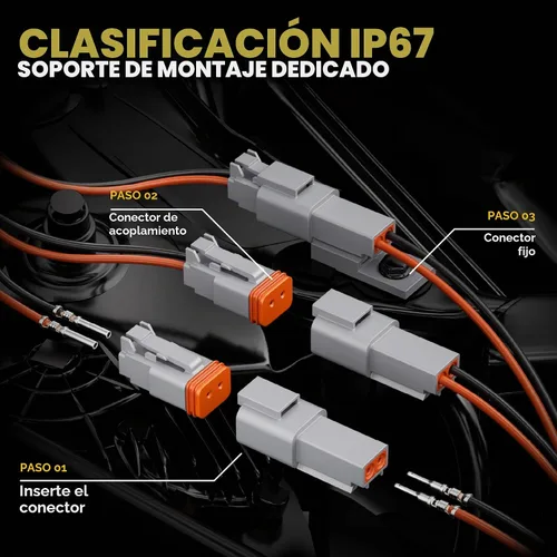 Vista 5 de Kit de herramienta de crimpado de conectores DxCRIMP Deutsch DT Series, conectores eléctricos impermeables para automóviles de 2/3/4/6 pines