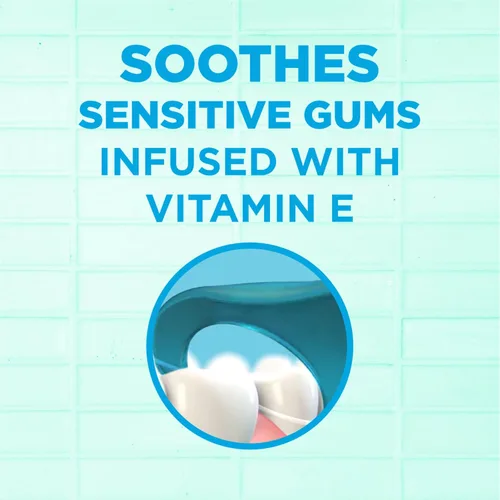 Vista 4 de GUM Advanced Care - Púas de hilo dental para adultos con vitamina E y flúor, hilo dental extra fuerte resistente a las roturas, mango de fácil