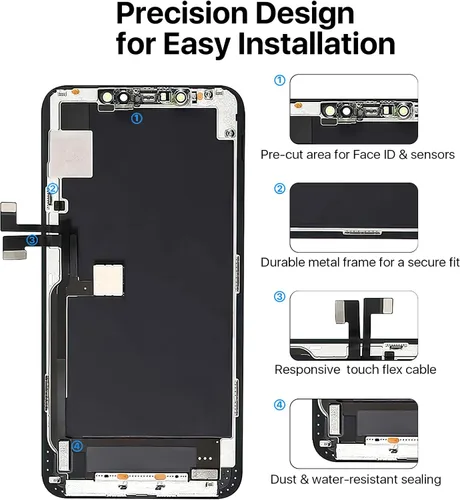 Vista 7 de EXW Reemplazo de pantalla LCD Full HD de 6.5 pulgadas para iPhone 11 PRO MAX digitalizador, pantalla táctil de calidad con herramientas