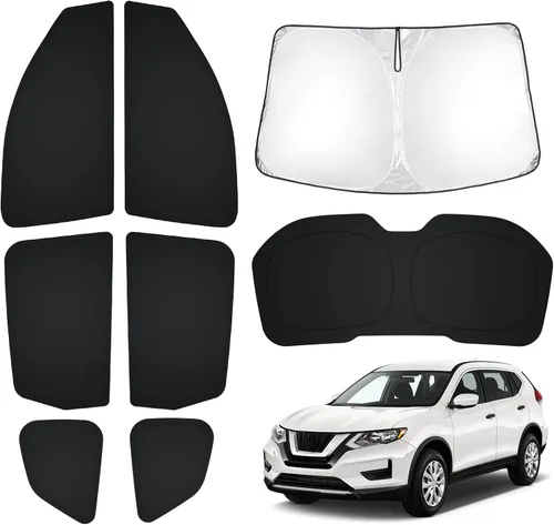 Vista 46 de T TGBROS Parasol para parabrisas para BMW X1 F48 2016 2017 2018 2019 2020 2021 2022 para ventana de automóvil, con bloqueo UV grueso y opaca