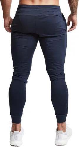 Vista 3 de BUXKR - Pantalones deportivos ajustados con bolsillos profundos para hombre, para gimnasio, correr y fisioculturismo