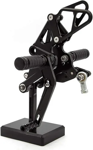 Vista 5 de FXCNC Juego de clavijas traseras CNC Billet para motocicleta, reposapiés totalmente ajustables, compatible con MT-07 FZ07 MT07 FZ-07 FZ-07