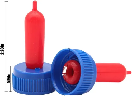 Vista 4 de 25 pezones de bebida de leche de vaca, silicona suave, tapa para botella de leche de cabra, alimentación para perros de oveja, cabra y cachorro, Azul