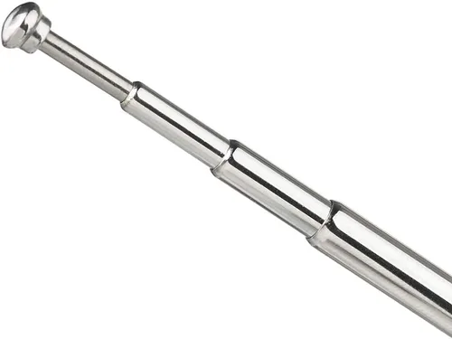 Vista 6 de Bingfu Mini antena de radio FM de 0.138 in macho telescópica FM antena portátil 2 unidades compatibles con receptor estéreo interior AV audio video