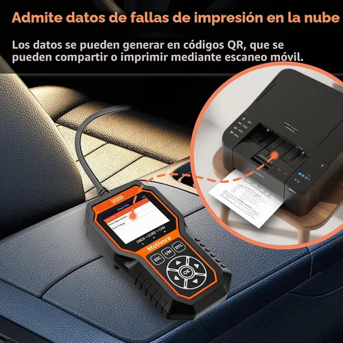 Vista 8 de Escáner OBD2 Herramienta de escaneo de diagnóstico con solución, lector de códigos de automóvil, herramientas de reinicio de comprobación, luz