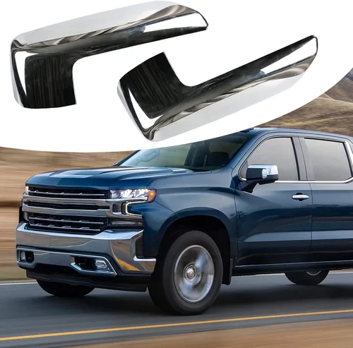 Vista 10 de sportuli Tapa Espejo Negro Reemplazo para 2019-2025 Accesorios de Chevy Silverado / GMC Sierra 1500 (Negro)
