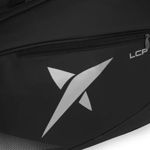 Vista 6 de Drop Shot LCP 23 - Bolsa unisex para raquetas de pádel – Capacidad para hasta 2 raquetas de pádel – Tenis negro versátil – Unisex – Alternativa