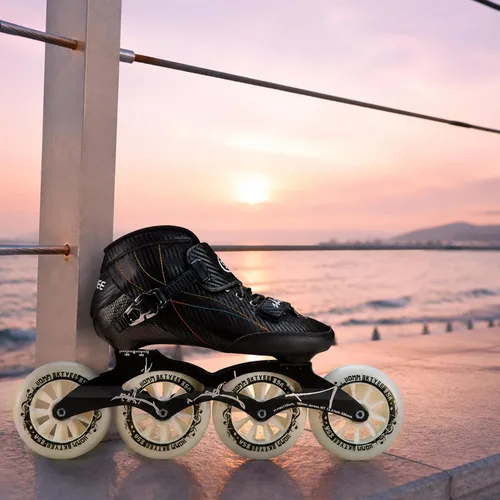 Vista 8 de Patines de velocidad en línea para adultos para mujeres y hombres, patines profesionales de fitness, patines de carreras de alto rendimiento