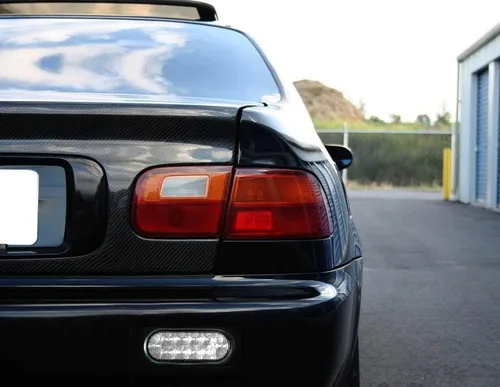 Vista 4 de iJDMTOY JDM estilo lente transparente LED de respaldo luz de marcha atrás compatible con Acura Honda, Nissan, Mazda, Subaru, Toyota, etc.