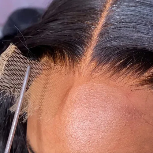 Vista 8 de Frontal de encaje 13x6 ondulado, frontal transparente HD de oreja a oreja, cierre frontal de encaje 13x6 con baby hair, raya libre, cierre
