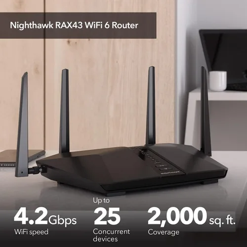 Vista 2 de NETGEAR Nighthawk AX4 WiFi 6 Router