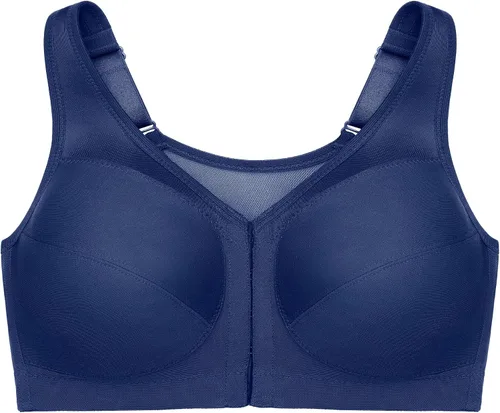 Vista 9 de Sostén Glamorise de mujer, tamaño plus, postura mágica elevada, apoyo de espalda, negro, 48I