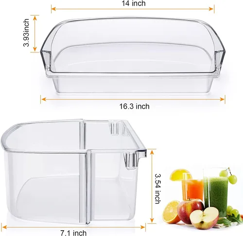 Vista 2 de WPW10710203 Contenedor de puerta de galón para refrigerador Whirlpool Kenmore reemplazar W10710203 W10451871 W10463668 W10710203 WPW10710203VP