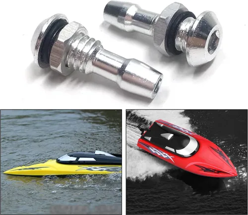 Vista 2 de Mxfans Válvula de agua de boquilla de salida 4X M6 Silver para RC Boat DIY Conexión