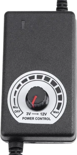Vista 8 de Convertidor de CA a CC 110V-240V a 3-12V Adaptador de corriente 2A con enchufe de EE. UU. para ventilador eléctrico, motor de taladro, control
