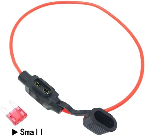 Vista 2 de 1 soporte para fusibles automático + 1 fusible de coche impermeable 32V, pequeño, 16 AWG-10A