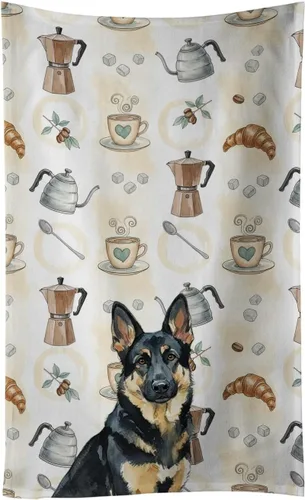 Vista 223 de Caroline's Treasures Afghan Hound - Toalla de cocina para barra de café, terciopelo frontal y lazo de algodón, lavable a máquina Sabueso afgano