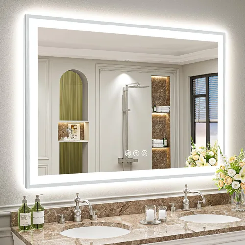 Vista 16 de 24x32 LED Bathroom Mirror, Backlit & Front Lit Lighted Mirror Retroiluminado+luz frontal
