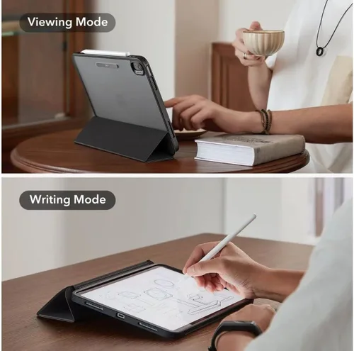 Vista 7 de ESR Funda para iPad (A16) de 11ª/10ª generación (2025/2022), cubierta magnética desmontable, soporte triple inteligente con parte trasera rígida
