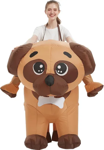 Vista 2 de Disfraces de fiesta inflables, disfraz inflable para adultos, disfraz inflable de perro, disfraces de Halloween para hombres y mujeres