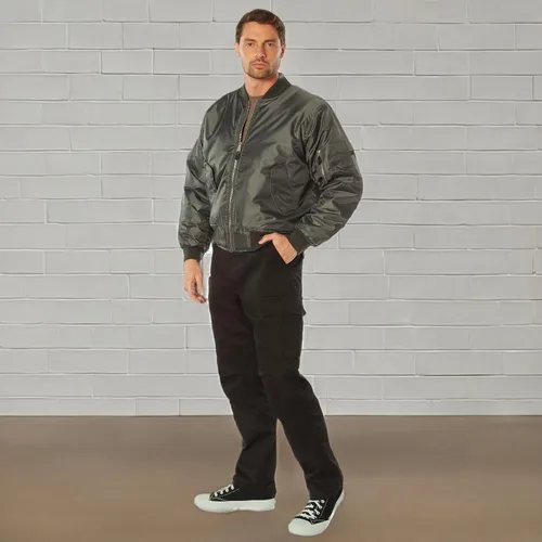 Vista 10 de Rothco MA-1 Flight Jacket Iconic Bomber Style Cold Weather Coat Windbreaker