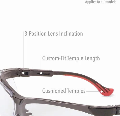 Vista 4 de Uvex by Honeywell Genesis XC - Lentes de seguridad, color negro