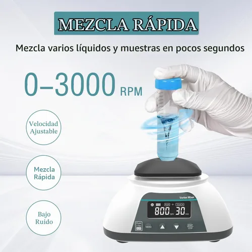 Vista 2 de VM-500PRO Mezclador digital multifunción Vortex, 3000 RPM, 2 modos de funcionamiento